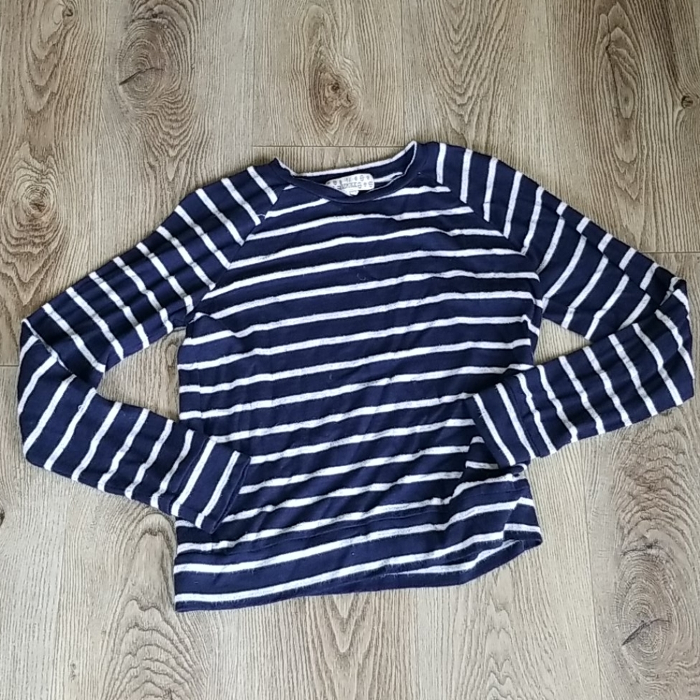 Pink Republic Blue & White Striped Sweater